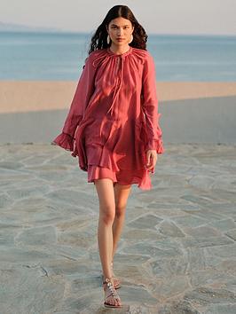 Devotion Twins Sheen Dress - Rose Wine