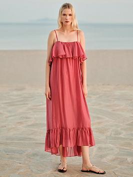 Devotion Twins Aura Dress - Rose Wine