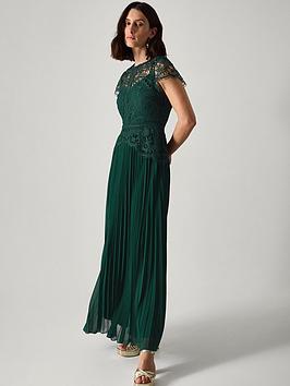 Monsoon Monica Pleat Dress