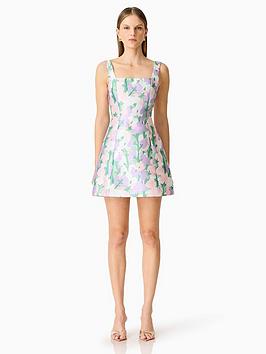 Elliatt Lavina Square Neck Mini Dress - Purple