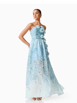 Elliatt Faye Strapless Gown - Blue
