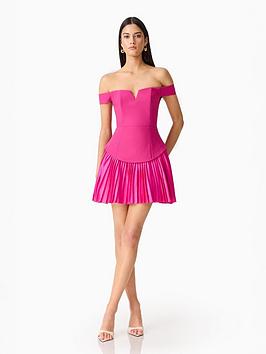 Elliatt Elva Off The Shoulder Mini Dress - Pink