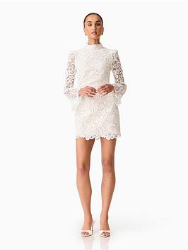 Elliatt Cora Lace Mini Dress - White