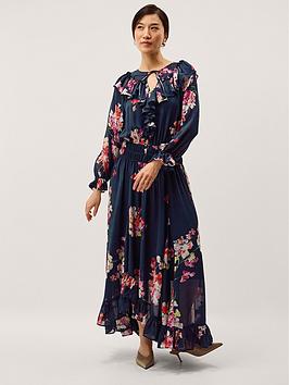 Monsoon Amber Maxi Dress - Blue