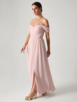 Monsoon Evelyn Bandeau Dress - Pink