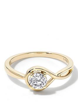 Created Brilliance Eloise 9Ct Yellow Gold 0.40Ct Tw. Lab Grown Diamond Solitaire Engagement Ring