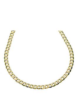 Ernest Jones 9Ct 20" Curb Chain - Gold