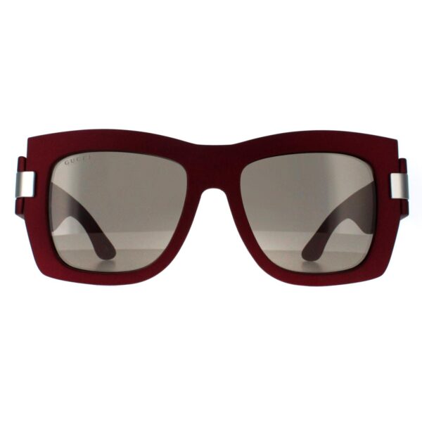 Gucci Square Womens Red with Silver Grey Light Mirror GG1688S - One Size