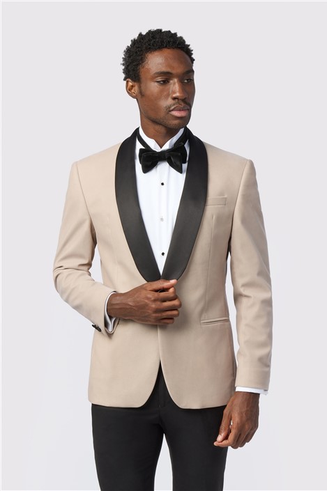 Antique Rogue Slim Fit Ecru Velvet Jacket
