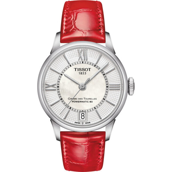 Tissot Chemin Des Tourelles Womens Red Watch T0992071611800 Leather (archived) - One Size