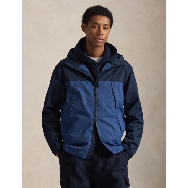 Hooded Colour Block Windbreaker
