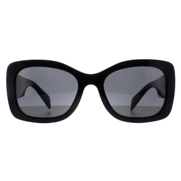 Prada Oval Womens Black Dark Grey PRA08S - One Size