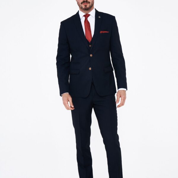 Marc Darcy Max Navy Three Piece Suit