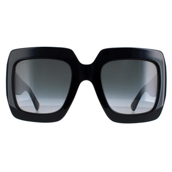 Gucci Square Womens Black Grey GG0053SN - One Size