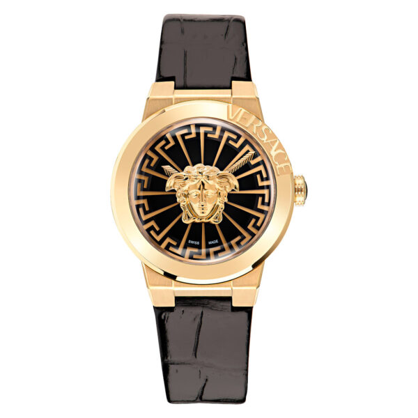Versace Medusa Infinite Womens Black Watch VE3F00222 Leather - One Size