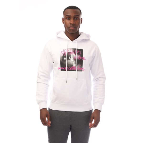 Off-White Mens Off White Tornado Type Slim Hoodie in pink Cotton - Size Large