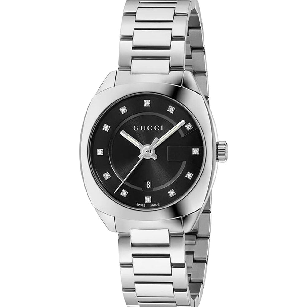 Gucci Womens YA142503 Quartz Ladies Watch - Silver Stainless Steel - One Size