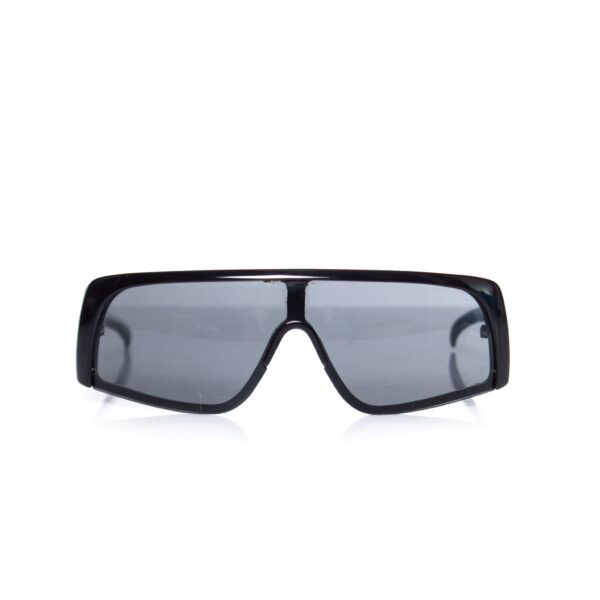 Gucci Pre-owned Womens Black futuristic sunglasses. - One Size