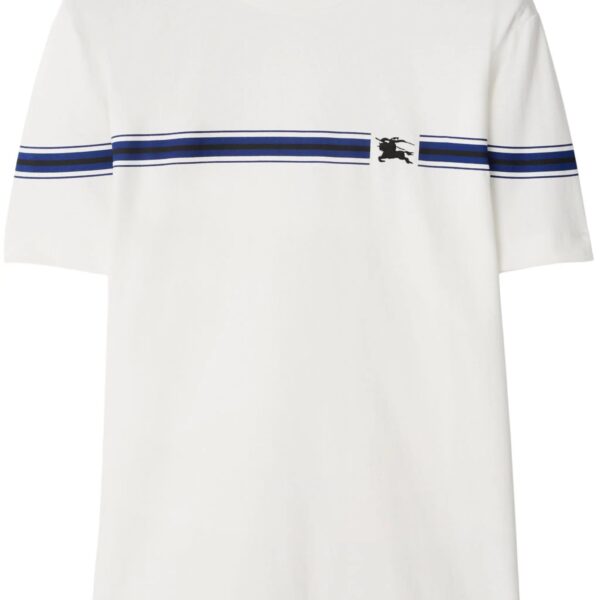 Burberry Mens Equestrian Knight Logo T-Shirt in White - Size Small