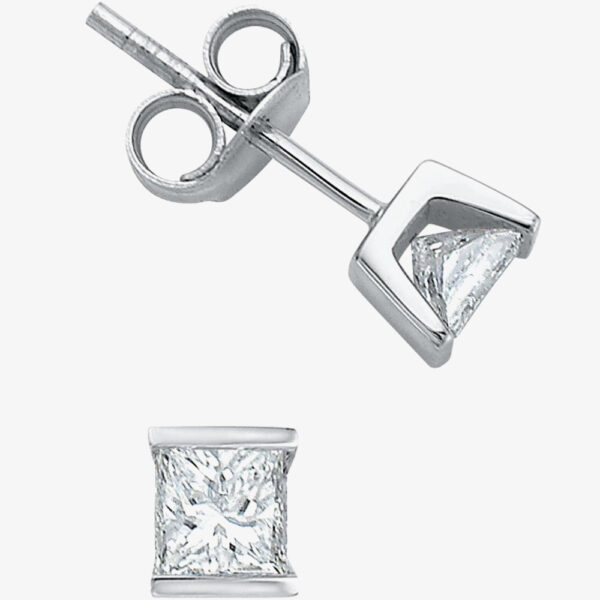 9ct White Gold 0.75ct Diamond Stud Earrings E1179W/75 DIA