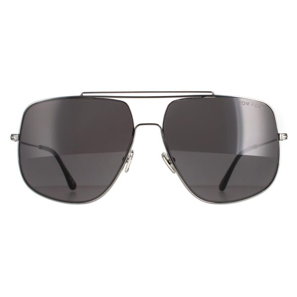 Tom Ford Aviator Mens Ruthenium Grey FT0927 Liam Sunglasses Metal - One Size