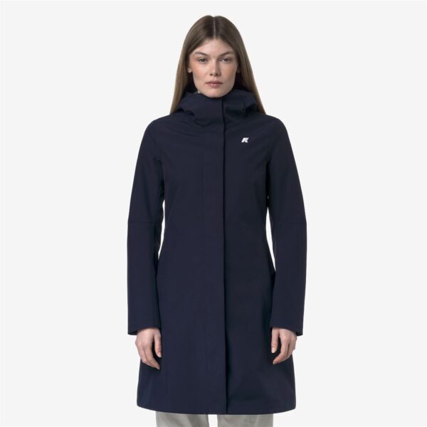 Stephy Bonded Jersey Mid-Length Hooded Parka