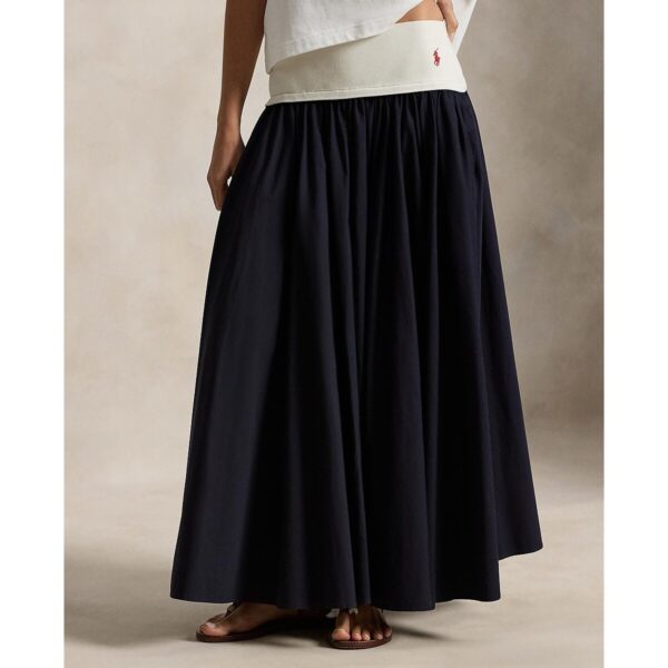 Elasticated Waist Full Maxi Skirt