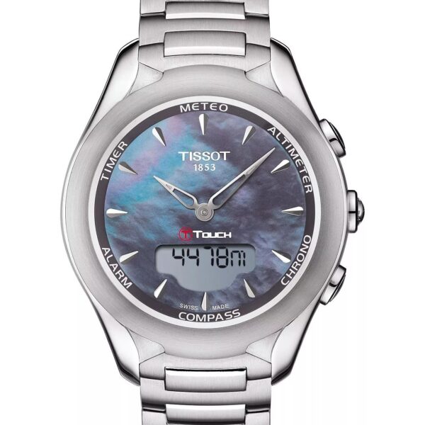 Tissot T-touch Solar Womens Silver Watch T0752201110101 Stainless Steel - One Size