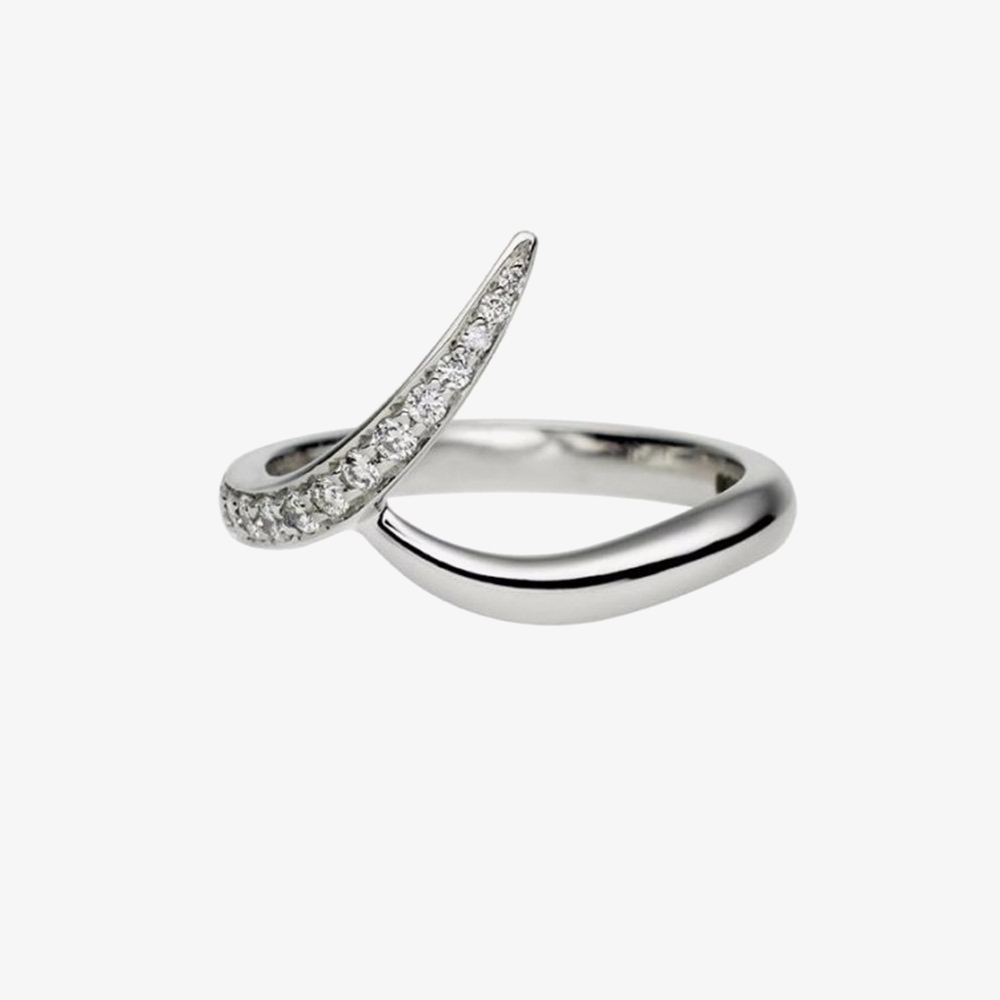 Shaun Leane Platinum Entwined 0.15ct Diamond Ring EN019.PLWHRZM