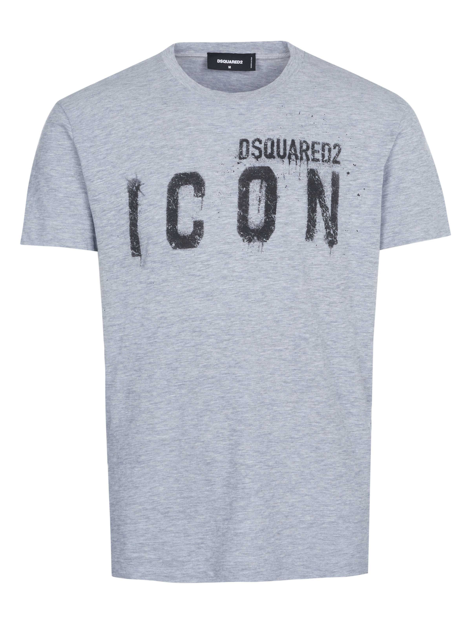 Dsquared2 Mens t-shirt - Grey Cotton - Size X-Small