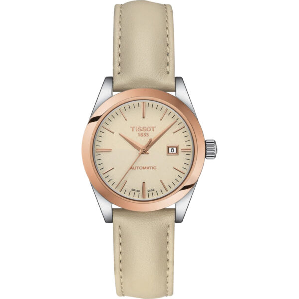 Tissot T-my Lady Womens Beige Watch T9300074626100 Leather - One Size
