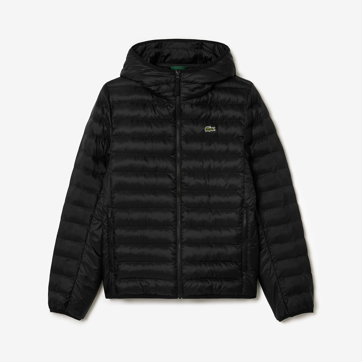 Short Padded Jacket with Water-Repellent Coating