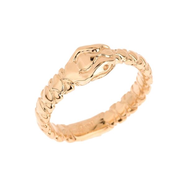 Snake Thumb Ring in 9ct Gold