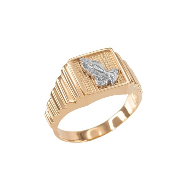 Men's Praying Hands Ring in 9ct Gold