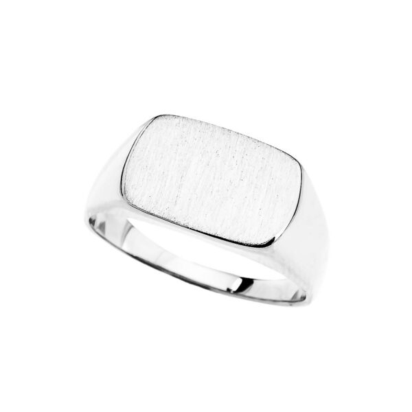 Signet Ring in 9ct White Gold
