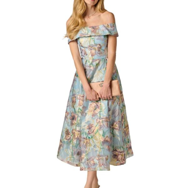 Adrianna Papell Women's Jacquard Ankle Length Dress | Size: 14
