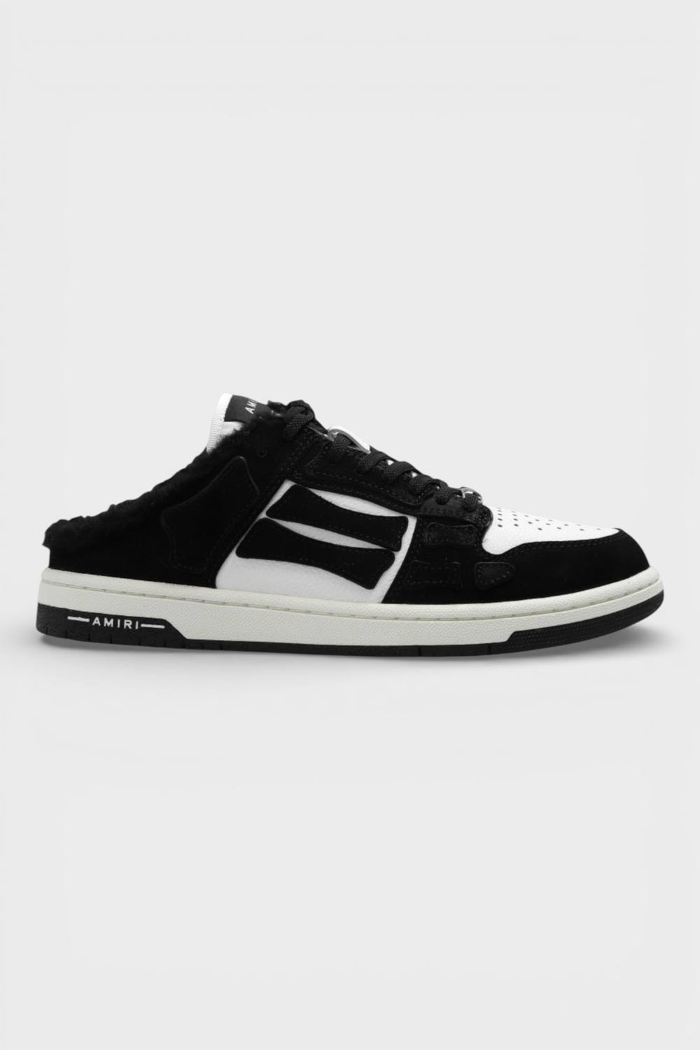 Amiri Women's Skel Low Top Mule Shearling Black | Size: 5