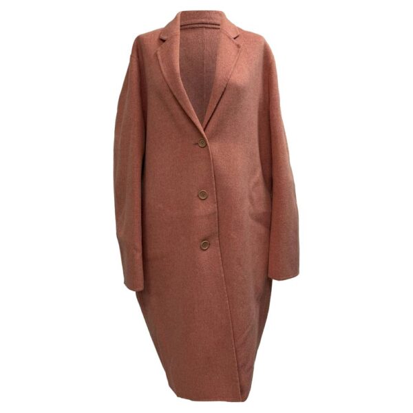 Acne Studios Women's Preloved Avalon Single-Breasted Coat in Coral Wool | Size: 40