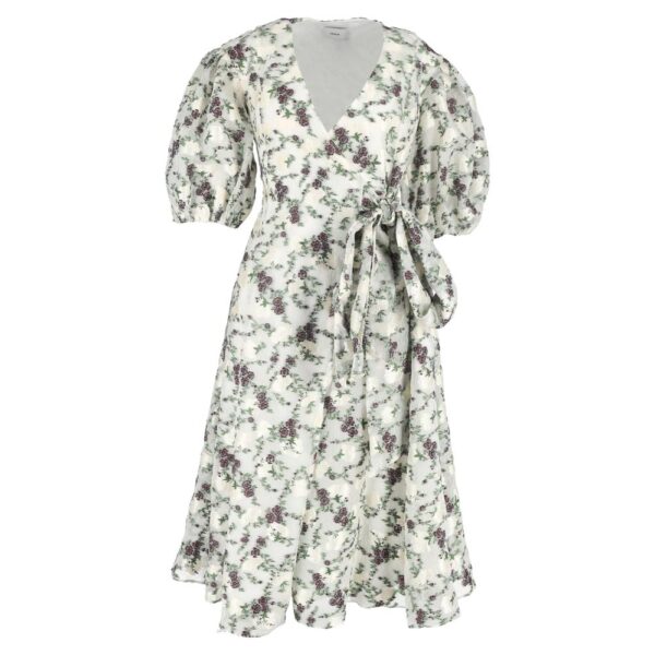 Erdem Women's Preloved Floral Jacquard Midi Dress in Polyester | Size: 34