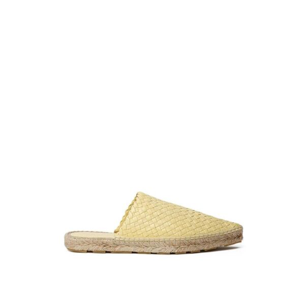 Bottega Veneta Women's Yellow Leather Espadrille Flat | Size: 7