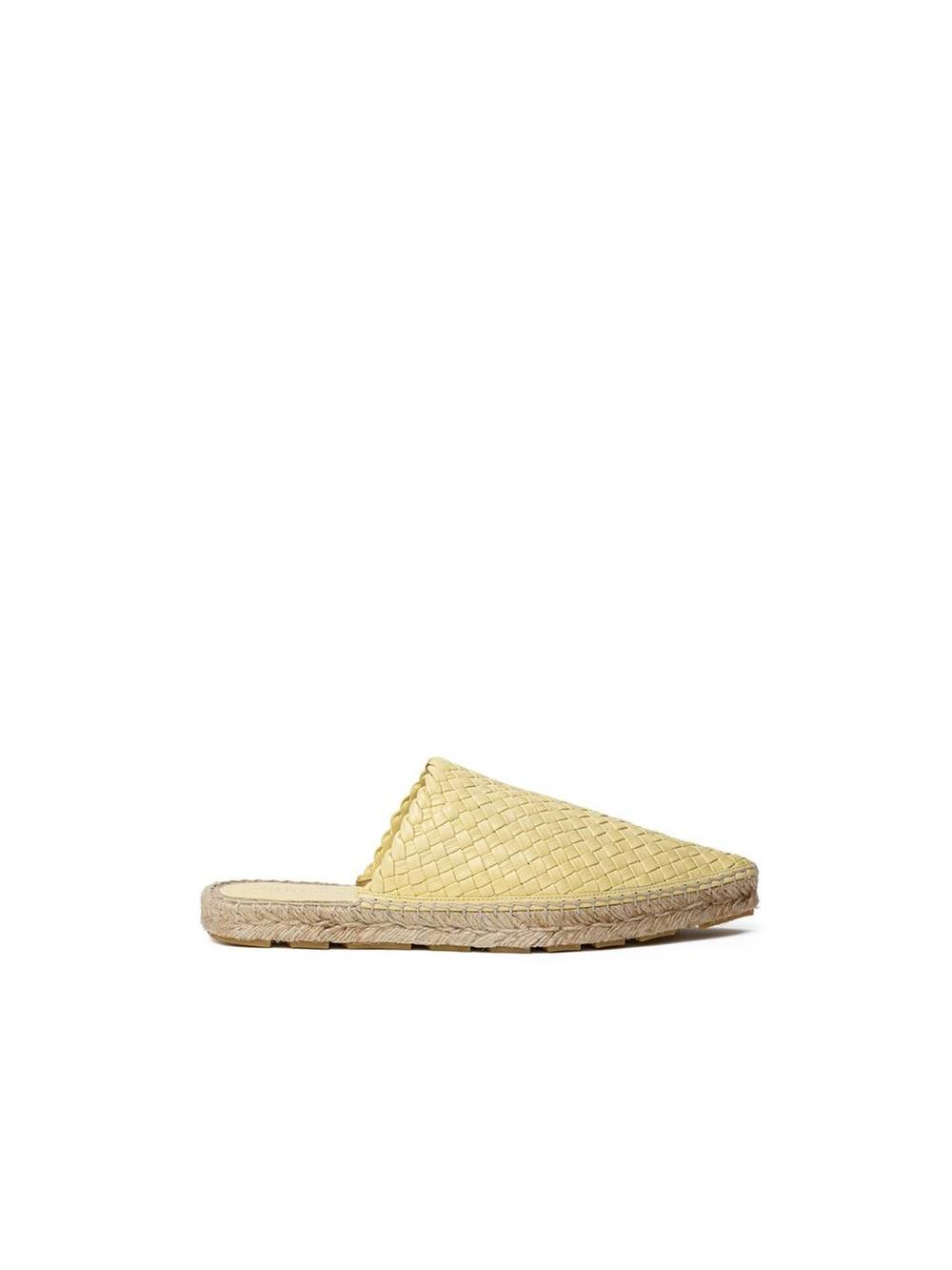 Bottega Veneta Women's Yellow Leather Espadrille Flat | Size: 7