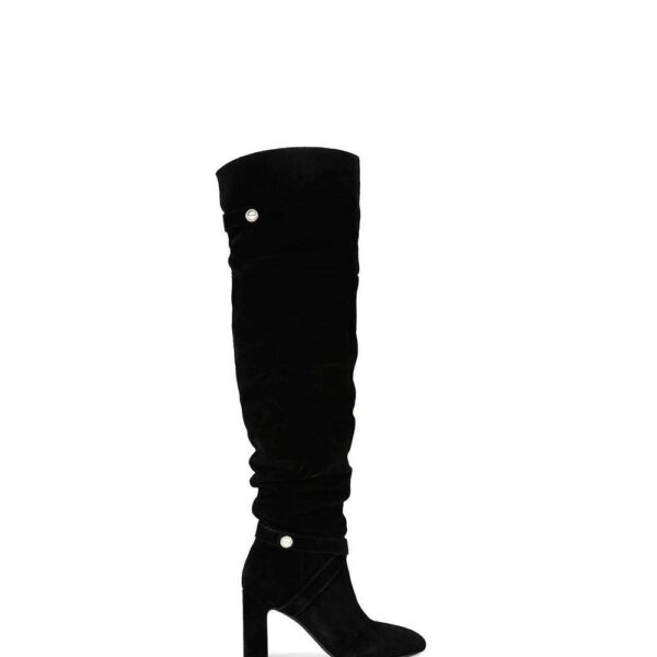 Carvela Women's 'Jackpot Slouch Otk' Suede Boots in Black | Size: 6