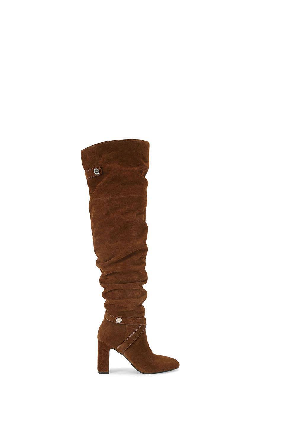 Carvela Women's 'Jackpot Slouch Otk' Suede Boots in Brown | Size: 8