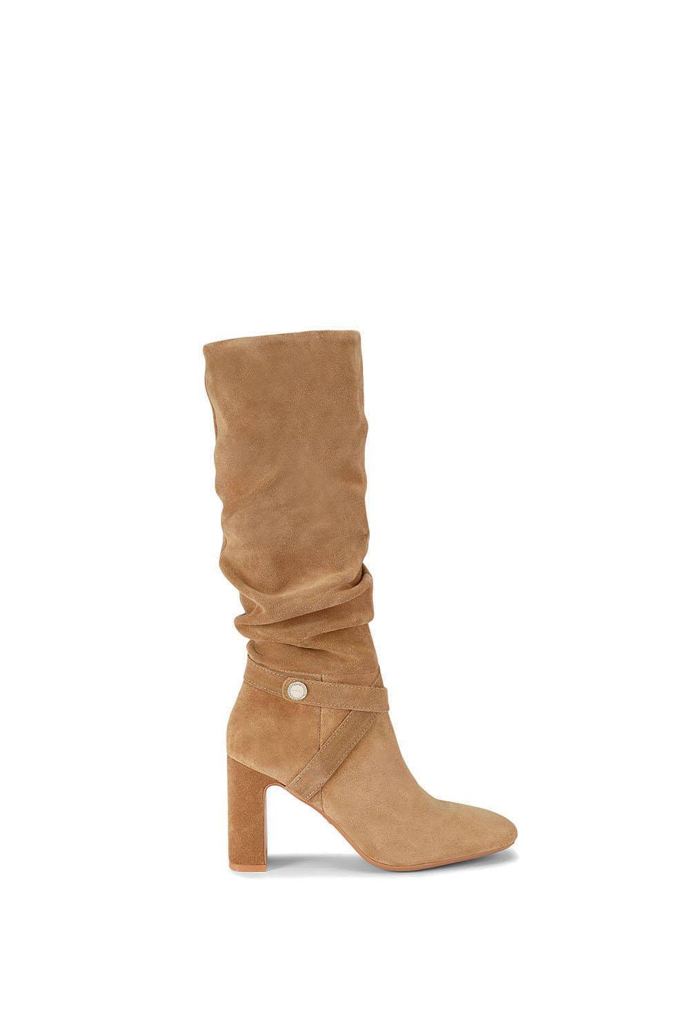 Carvela Women's 'Jackpot Slouch Knee' Suede Boots in Camel | Size: 4