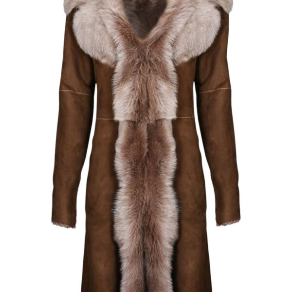 Infinity Leather Women's Toscana Sheepskin Suede Trench Coat-Tbilisi in Light Tan | Size: 12