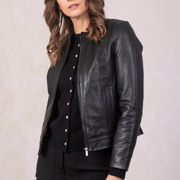 Lakeland Leather Women's 'Annaside' Leather Jacket in Black | Size: 10