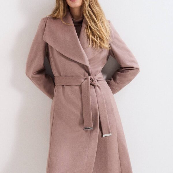 Phase Eight Women's Nicci Wool Coat in Taupe | Size: 10