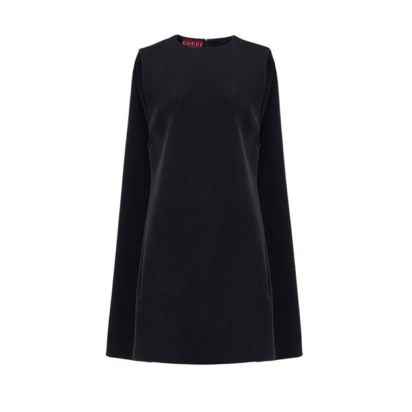 Gucci Women's Black Wool Dress | Size: 10