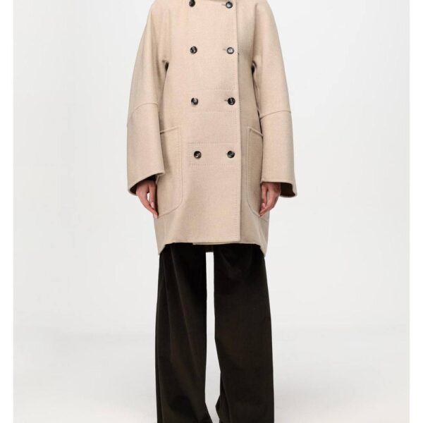 Max Mara Women's Hooded Wool DoubleBreasted Coat - Beige | Size: 40