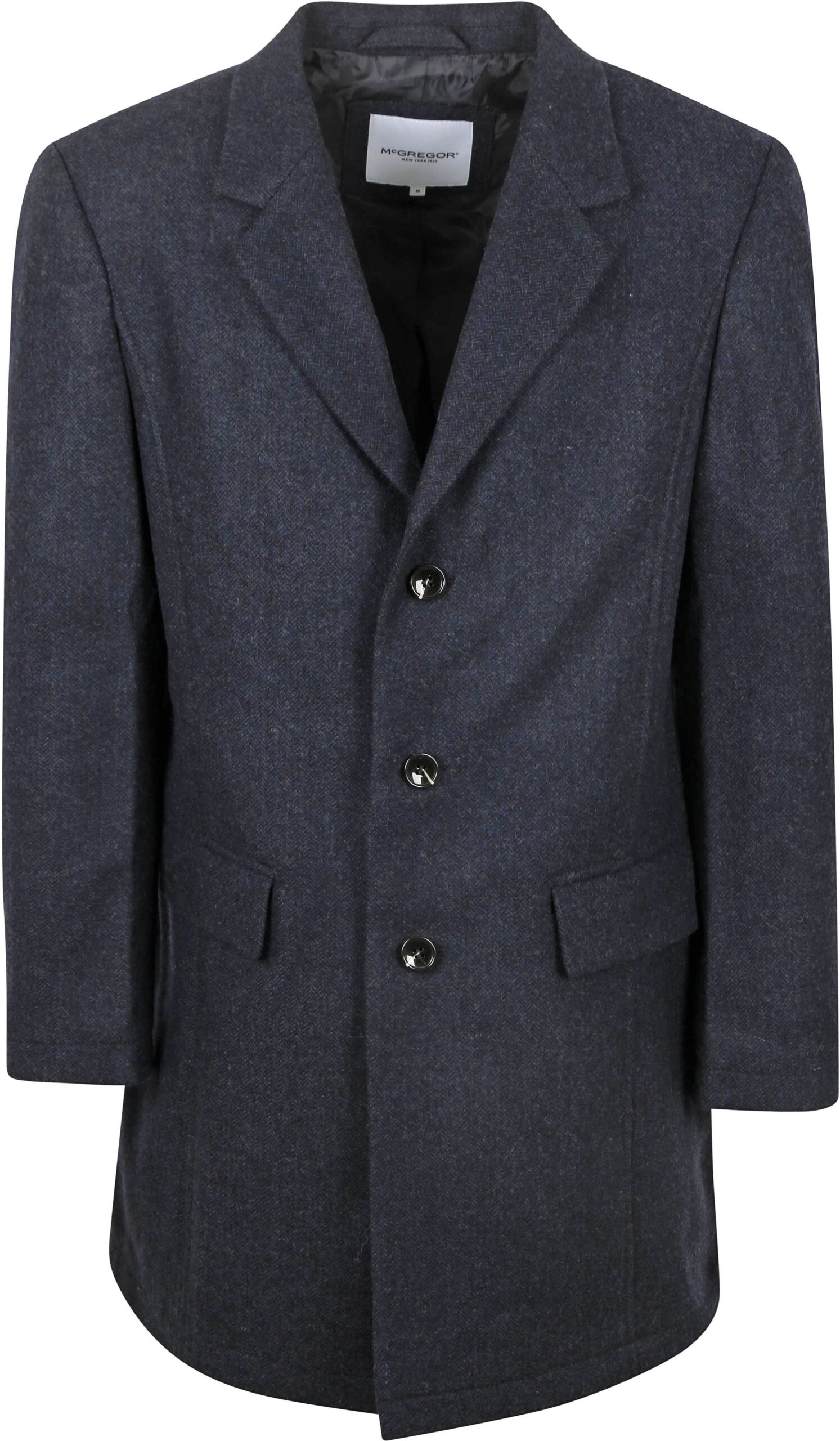 McGregor Coat Wool Herringbone Navy Blue Dark Blue size XXL